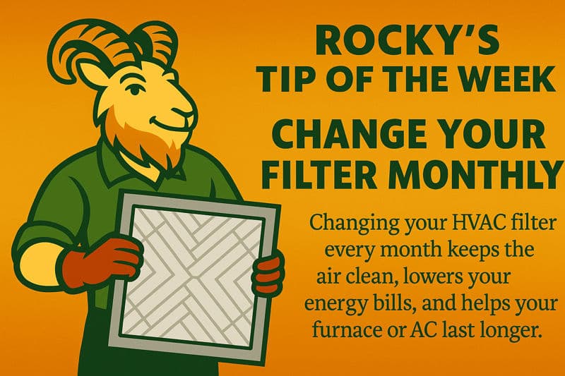 Change Your HVAC Filter Monthly Tip image
