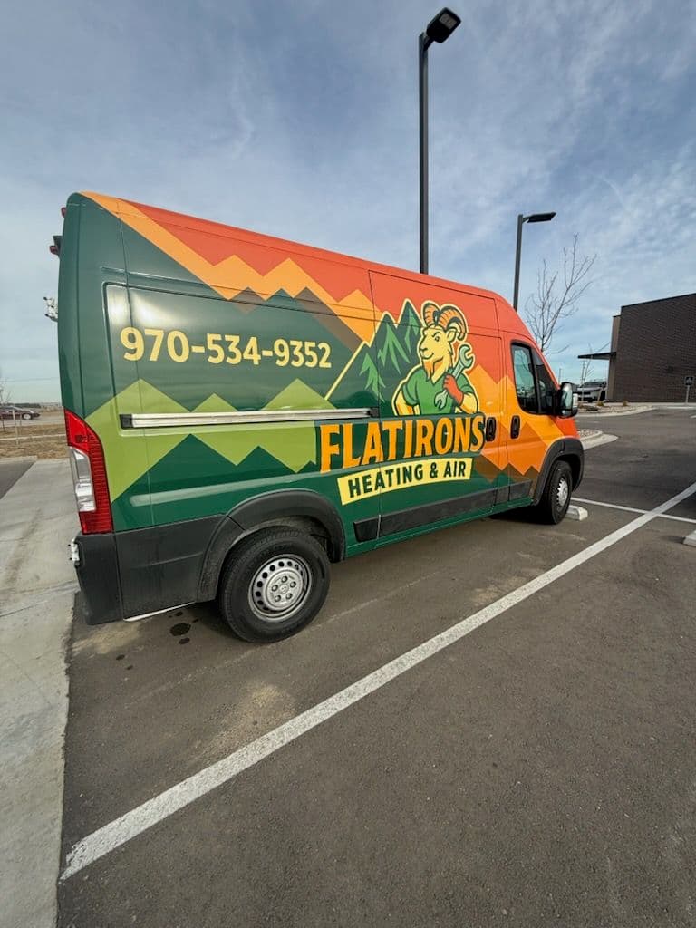 Project Eye-Catching New Van Unveiling by Flatirons Heating & Air image